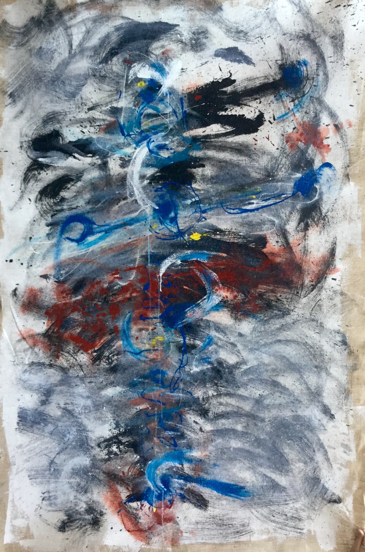 Senza titolo. Acrilici su tela. 95x160. 2015